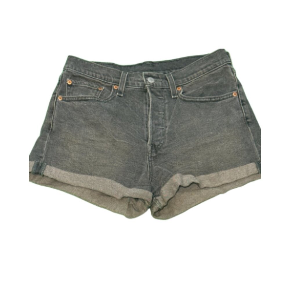 Gently Worn Black LEVI STRAUSS & CO Jean Shorts Size 30 (BB0922)